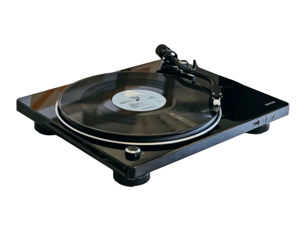 Denon DP450USB Hi-Fi belt-driven turntable, Integrated USB-A port – BLACK