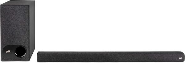 Polk Audio Signa S3 Universal TV Sound Bar and Wireless Subwoofer System w/ Google Chromecast Built-In