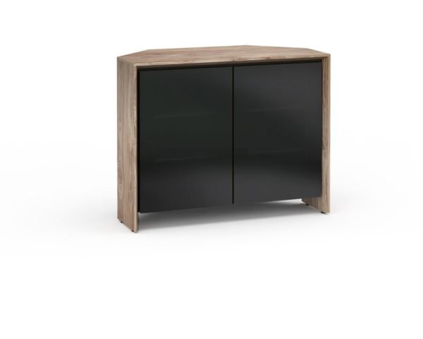 Salamander Chameleon Barcelona 323 Corner- Natural Walnut / Black Glass