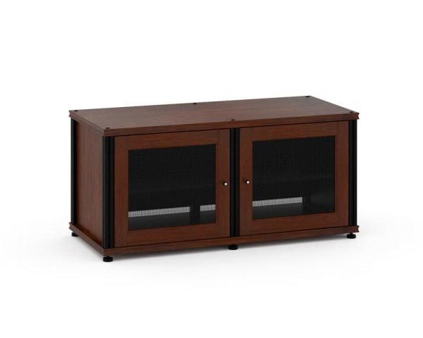 Salamander Synergy Single Box 221 – Dark Walnut / Black Glass / Black Posts