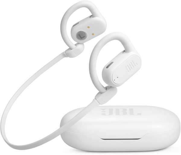 JBL SoundGear Sense Hybrid Open-Ear headphones W/ Detachable Neck Band – WHITE