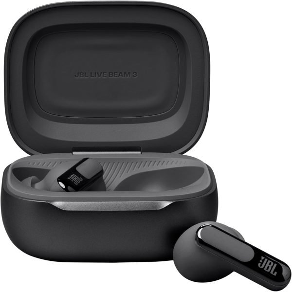 JBL Live Beam 3 True Wireless Buds W/ Smart Charging Case HI-RES & Spatial Audio – BLACK